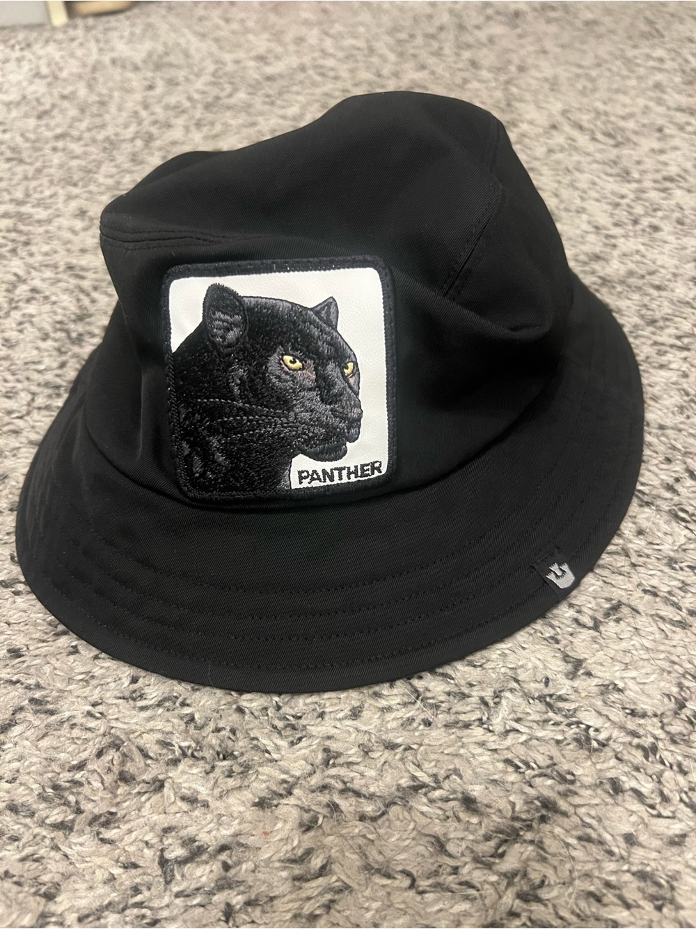 Goorin Bros Panther Patch Black Bucket Hat